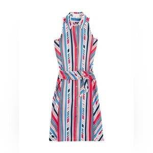 Etcetera Dress Womens 6 Jackson Chevron Striped Summer Sleeveless 2019